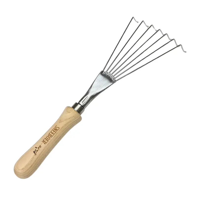 Sneeboer Compact Hand Leaf Rake For Small Spaces 1