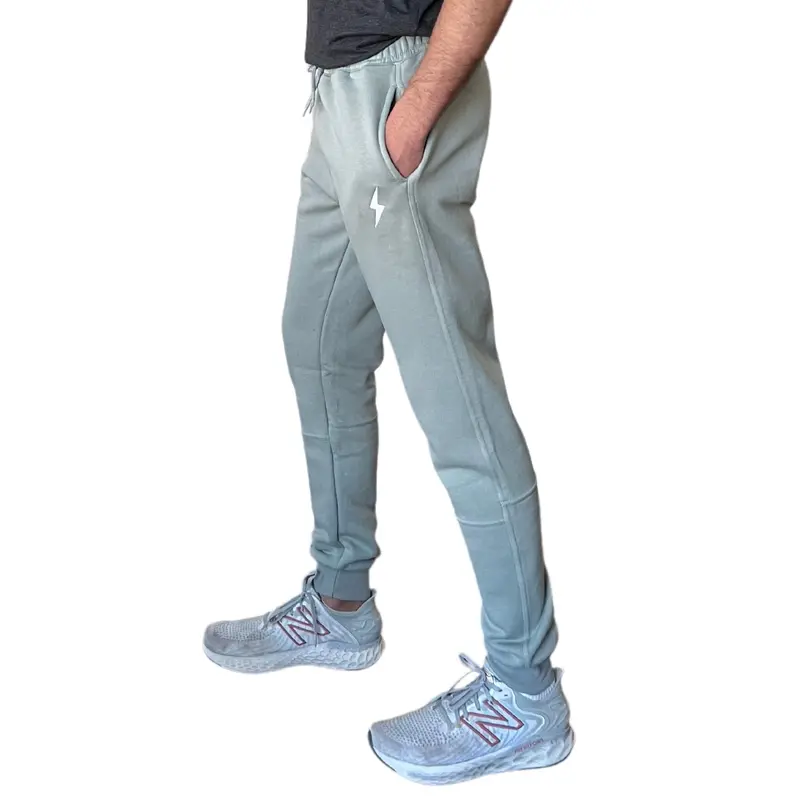 Soft Cotton Joggers – Heather Grey Athletic Sweatpants 1