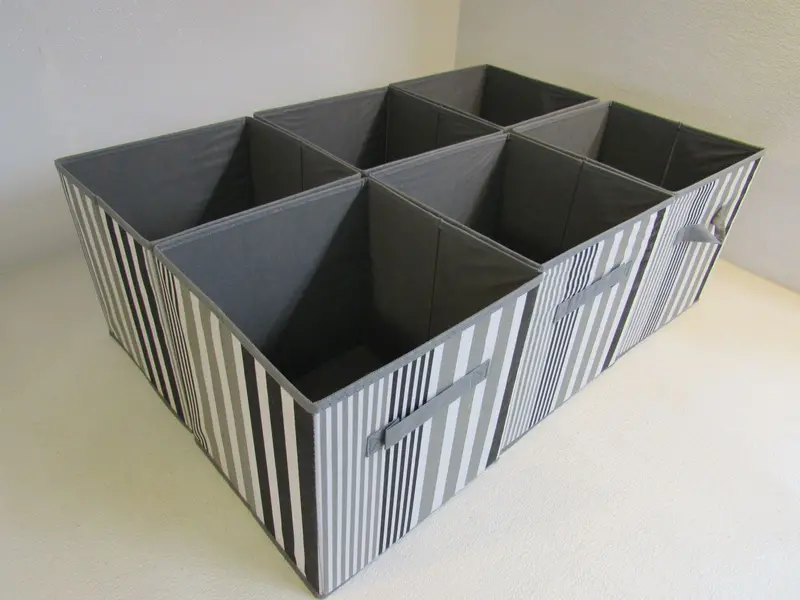 Sorbus Set Of 6 Collapsible Fabric Storage Cubes – Multicolor, 11" X 10.5" X 10.5" 1