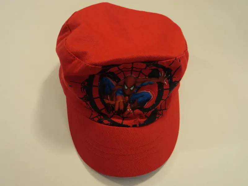 Spider-Man Themed Cotton Hat For Boys Aged 2–4 Years – Red, Pre-Owned 1