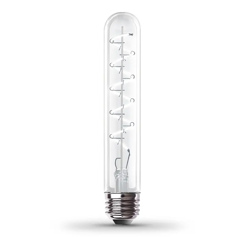 Spiral Filament T10 Led Bulb – 4.5W Daylight, Dimmable, Clear Glass Vintage Style 1