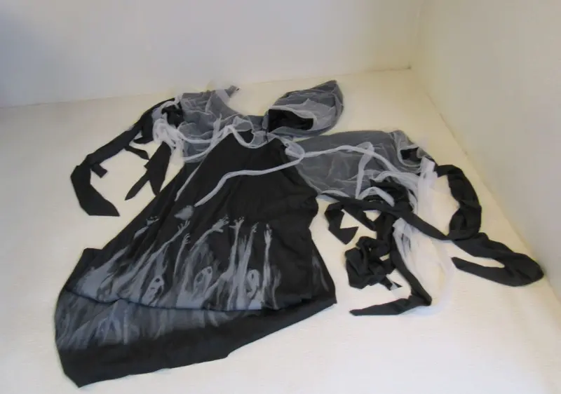 Spirit Soul Taker Costume – Black/Gray, Child Xl (Ages 12–14), Polyester – Pre-Owned 1
