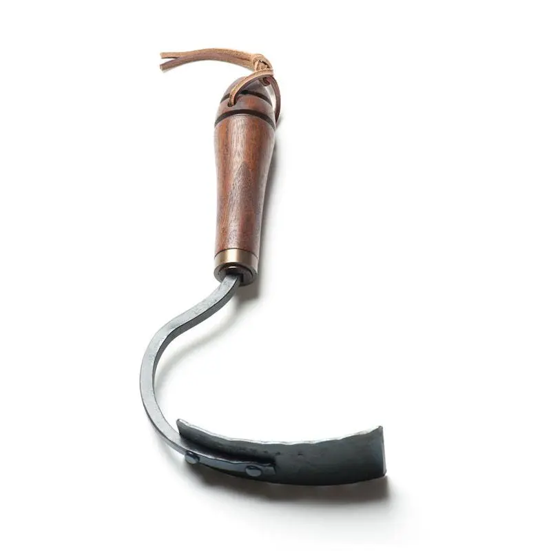 Square-Blade Garden Hoe – Handcrafted With Black Walnut Handle 1