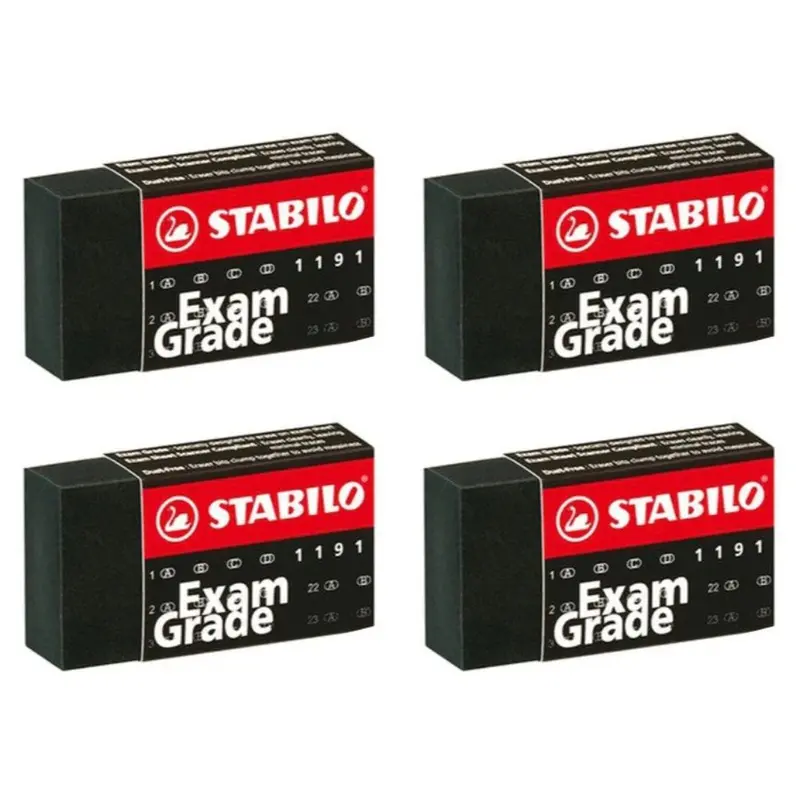 Stabilo Exam-Grade Compact Erasers – Pack Of 4 1