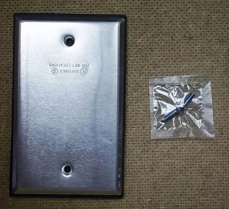 Stainless Steel Blank Outlet Cover – 4.5" X 2.75" Decorative Wall Plate 1