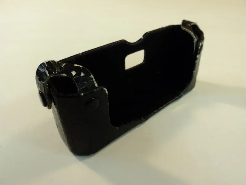 Standard 35Mm Camera Carry Case – Brown/Black Leather-Finish With Felt Lining (Used) 1