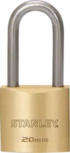 Stanley Extended-Length Brass Padlock – Assorted Sizes (20–50Mm) 5
