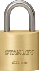 Stanley Full-Range Solid Brass Standard Padlock – 20–70Mm Sizes 7
