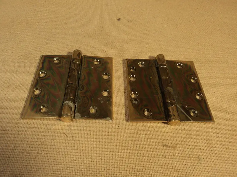 Stanley Polished Brass Door Hinge Set – 1.875X4.5 Inches (Model Fbb179) 1