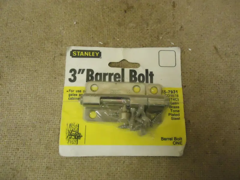Stanley Satin Brass Barrel Bolt – 3" (75Mm), Plated Steel Construction (New) 1