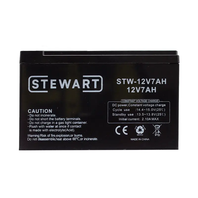 Stewart Stw-12V7Ah Sealed Lead-Acid Battery – 12V 7Ah Maintenance-Free Backup Cell 1