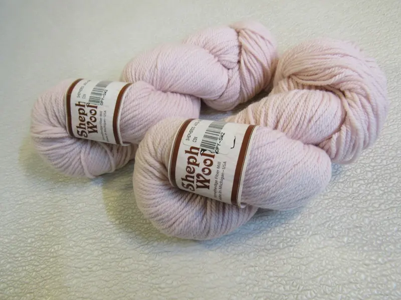 Stonehedge Fiber Mill Shepherd’S Wool In Baby Pink – 2 Skeins, 250 Yards Each, Hand-Dyed 1