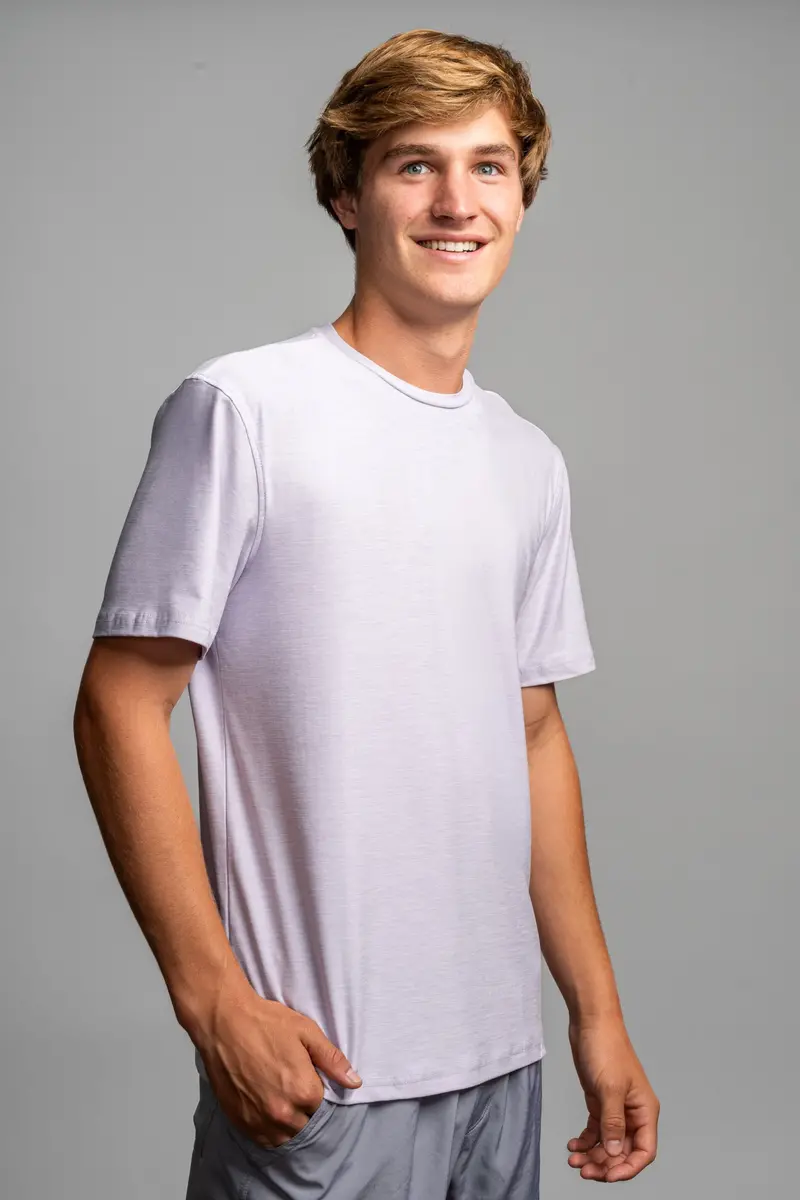Supersoft Periwinkle Short-Sleeve Performance Shirt 1