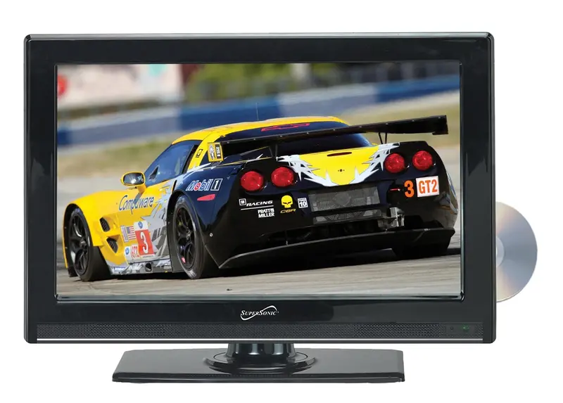 Supersonic 22-Inch 12V Widescreen Led Hdtv With Built-In Dvd Player 1