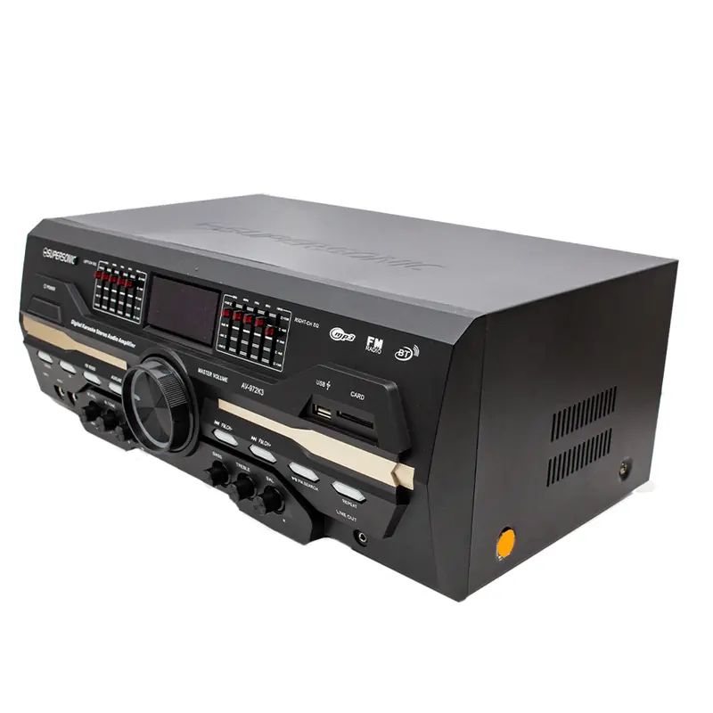 Supersonic Av-972K3 Home Audio Amplifier — Dual Mic Inputs, Usb/Sd/Fm/Bluetooth 1