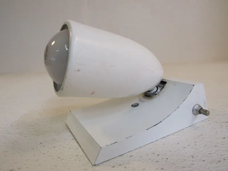 Swivelier Spot Lamp – Push-Button On/Off Switch, White Finish, Model 15-109 1
