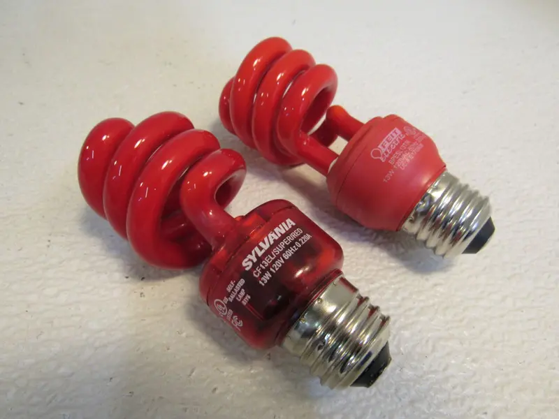 Sylvania E26 Red Fluorescent Bulb Pack – 2 X 13W, 120V, 60Hz (Pre-Owned) 1