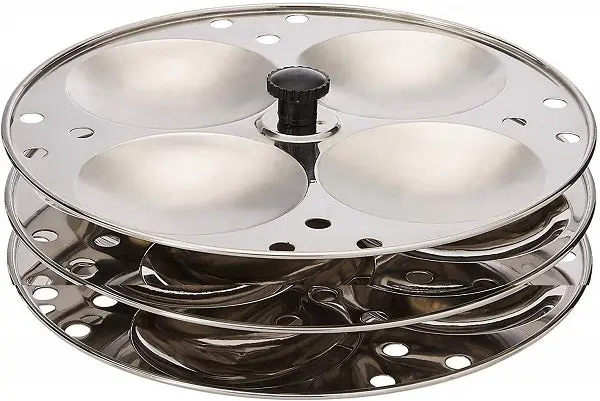 Tabakh 3-Tier Stainless Steel Idli Steamer Stand – Makes 12 Idlis Per Batch 1