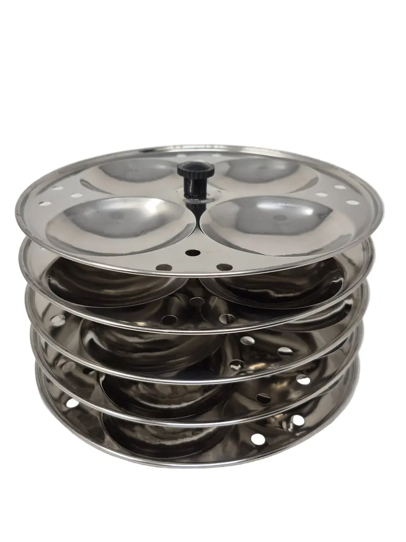 Tabakh 5-Layer Stainless Steel Idli Steamer For 20 Idlis 1