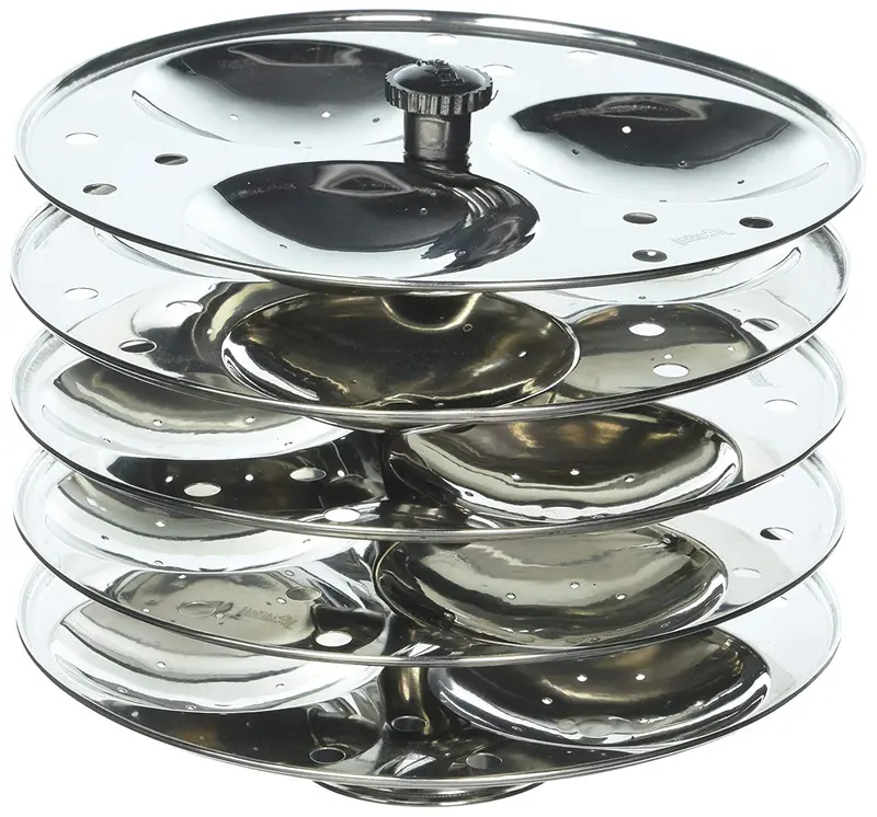 Tabakh 5-Rack Stainless Steel Idli Stand Compatible With Hawkins Cookers 1