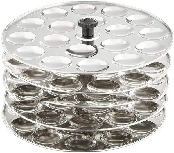 Tabakh 5-Tier Stainless Steel Mini Idli Stand – 90-Unit Batch Production 1