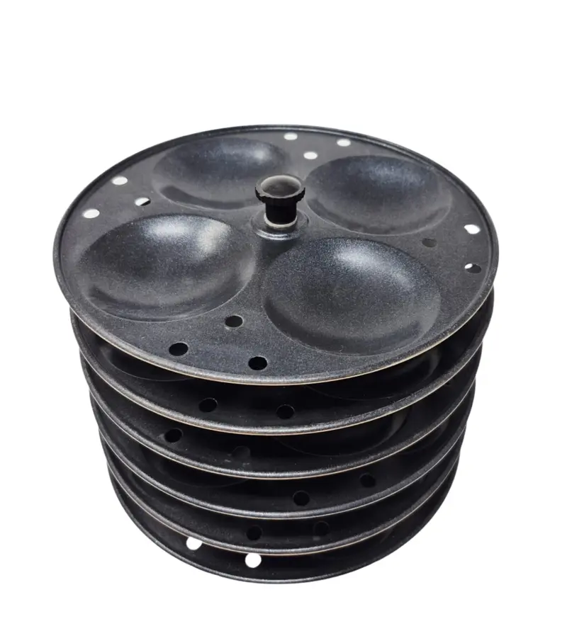 Tabakh Non-Stick 6-Rack Idly Steamer Stand – Makes 24 Idlis Per Batch 1