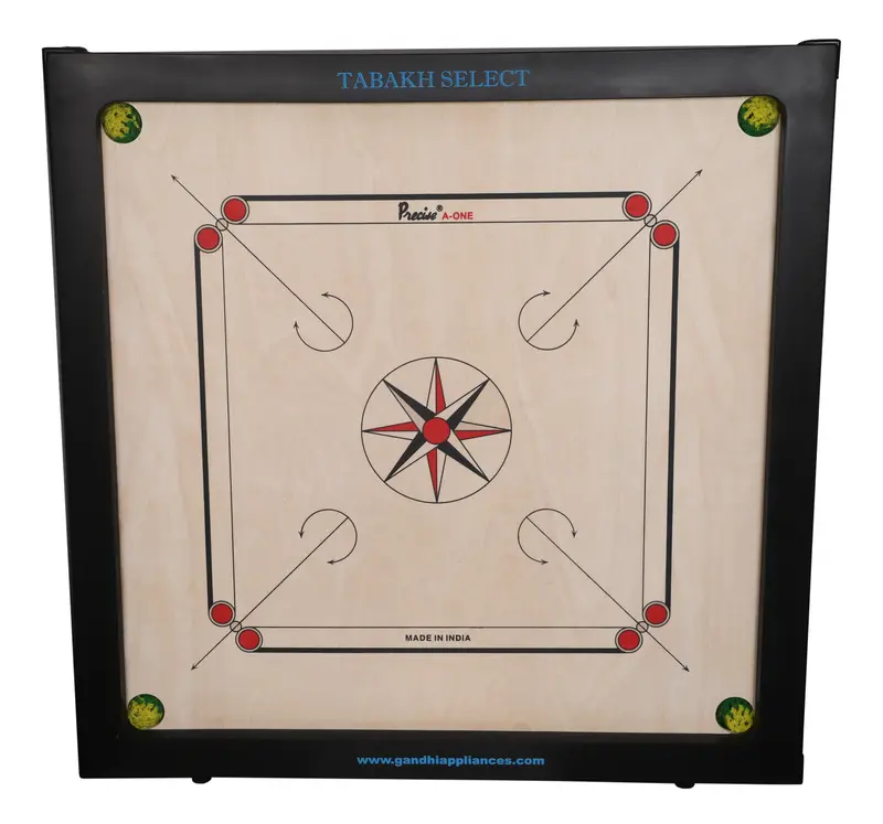 Tabakh Select 8Mm Compact Carrom Board Kit With Accessories – Open-Box, Store Collection Required 1
