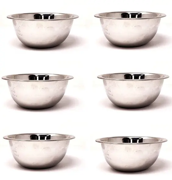 Tabakh Stainless Steel Bowl Set — 6-Piece 14 Cm Nesting Bowls For Serving And Storage 1