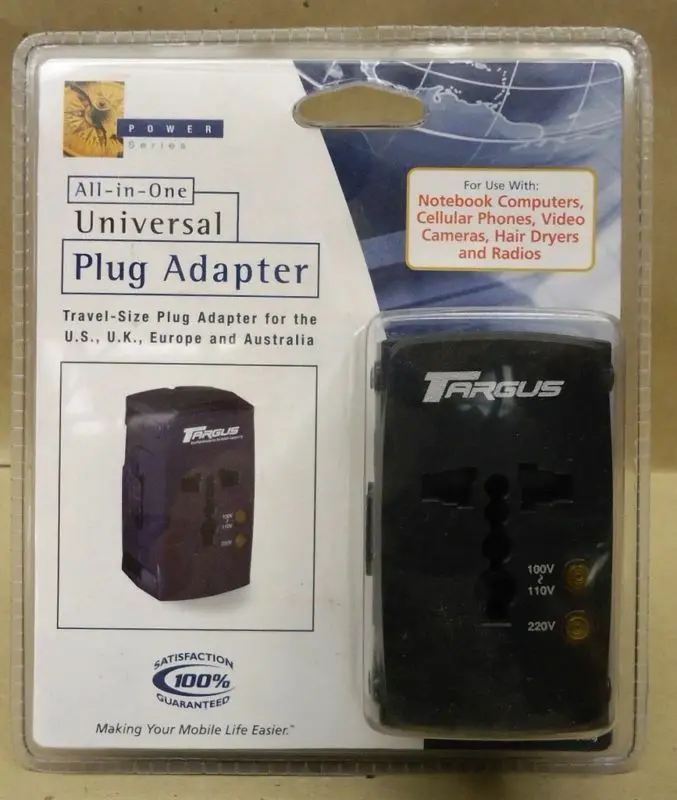 Targus Pa033U All-In-One Universal Power Adapter – Supports Us, Uk, Eu, And Australia Outlets, Brand New 1