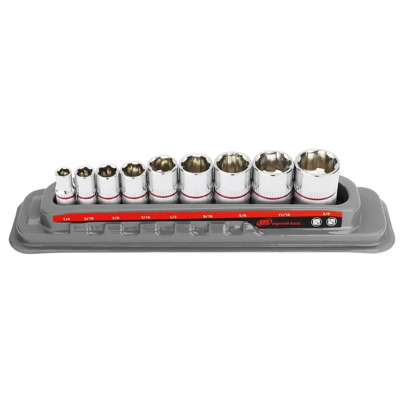 Tech Solutions 9-Piece Non-Slip Socket Set – Sae Standard 1