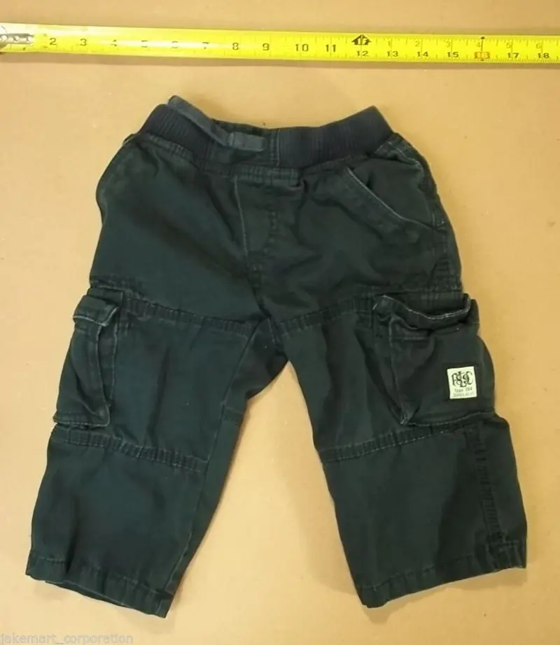 The Children’S Place Dark Gray Cargo Pants – Toddler 18M – Comfort-Fit Waistband – Used 1