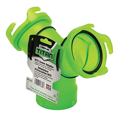 Thetford Titan Wye-Style Rv Sewer Adapter For Dual Outlet Hookups 1
