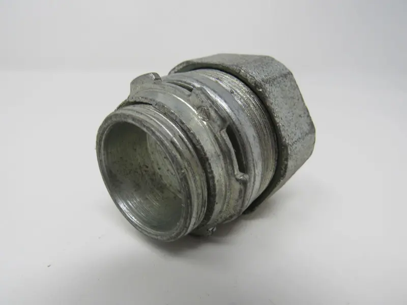 Threaded Rigid Conduit Fitting Kit – 1" & 1-1/4", Includes Locknuts, Zinc-Galvanized (New) 1