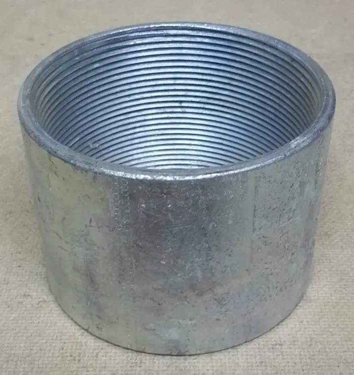 Threaded Steel Coupling For 4-Inch Rigid Or Imc Conduit 1