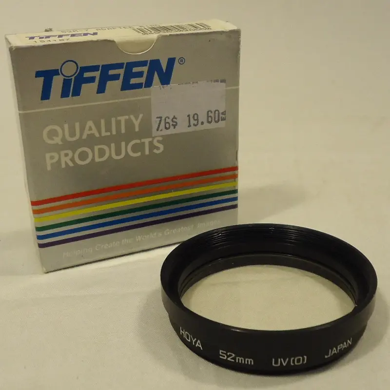 Tiffen 52Mm To 7Mm Vintage Camera Lens Adapter Ring – Metal & Glass Construction, Pre-Owned 1