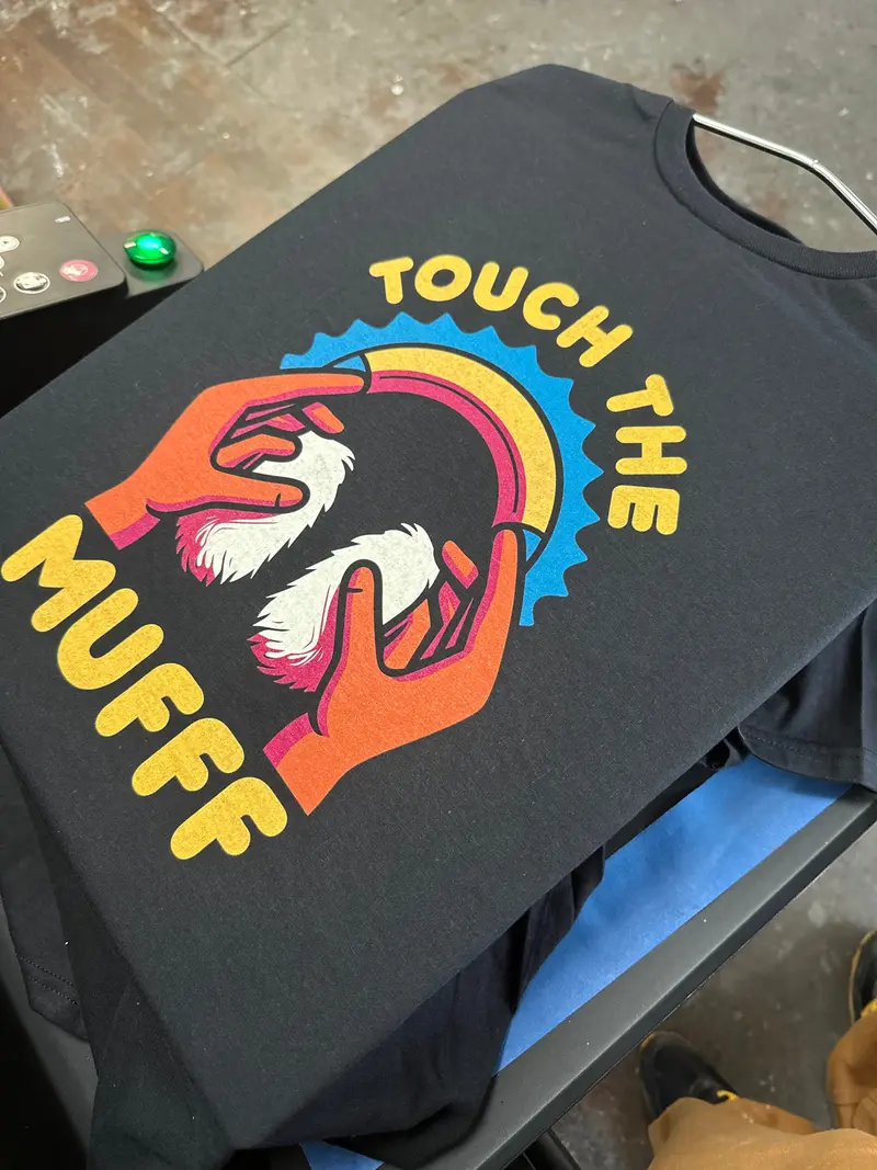 'Touch The Muff' Humor T-Shirt By John Shrek Mcphee 1