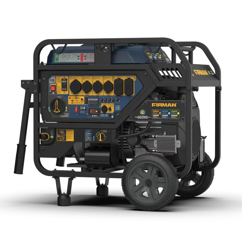 Tri-Fuel Portable Generator – 16800W Peak, Electric Start, 120/240V, Co Detection Safety System 1