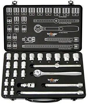 Triangle 3/8" Drive Socket Kit – 6–24Mm, 24-Piece 1