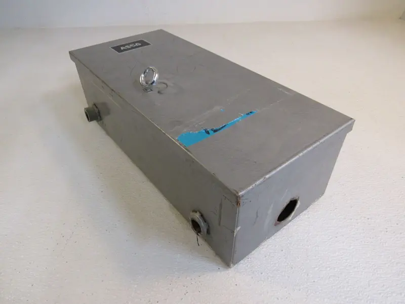 Triangle Metal Electrical Enclosure With Asco Coil – Model E-28226, Industrial Grade, Refurbished 1