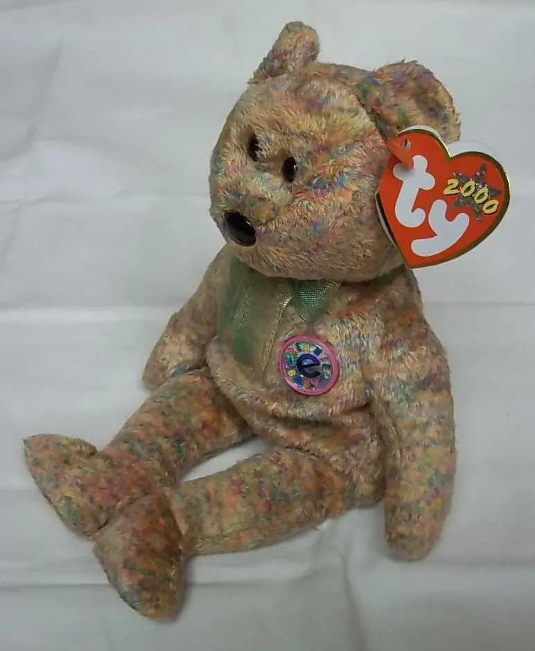 Ty Beanie Baby Speckles The Bear – Retro Teddy Bear Collectible, Used 1