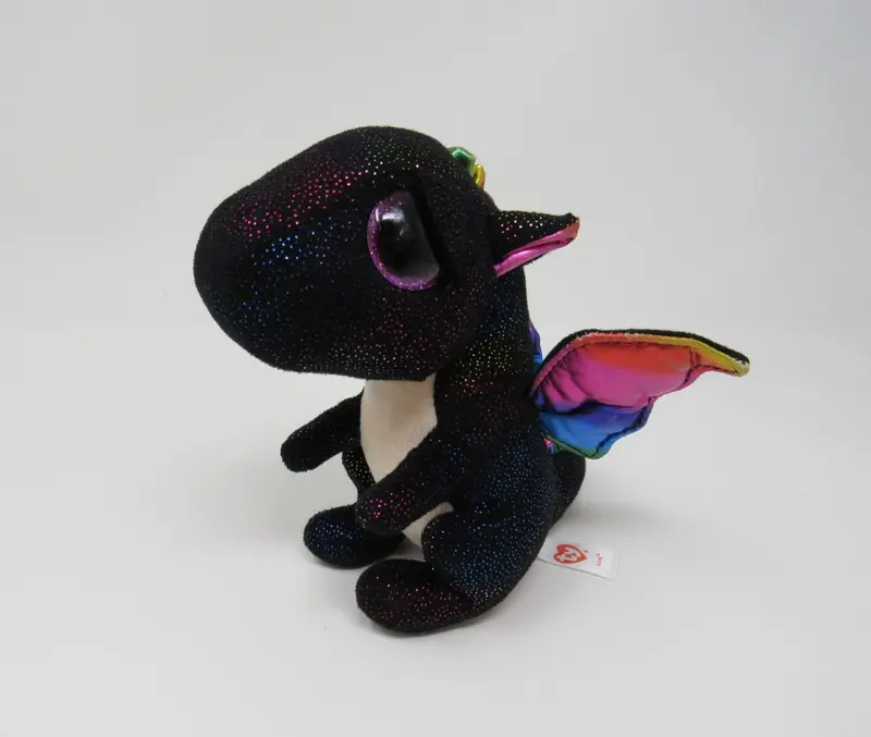 Ty Beanie Boos Anora Plush – Black And Rainbow Accents, 06T-01597714 1