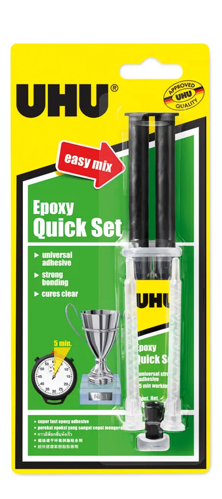 Uhu Epoxy Quick-Set Syringe – Easy-Mix Formula, 14 Ml 1