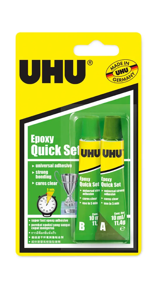 Uhu Epoxy Quick-Set Two-Part Adhesive – 2 × 10 Ml Kit 1