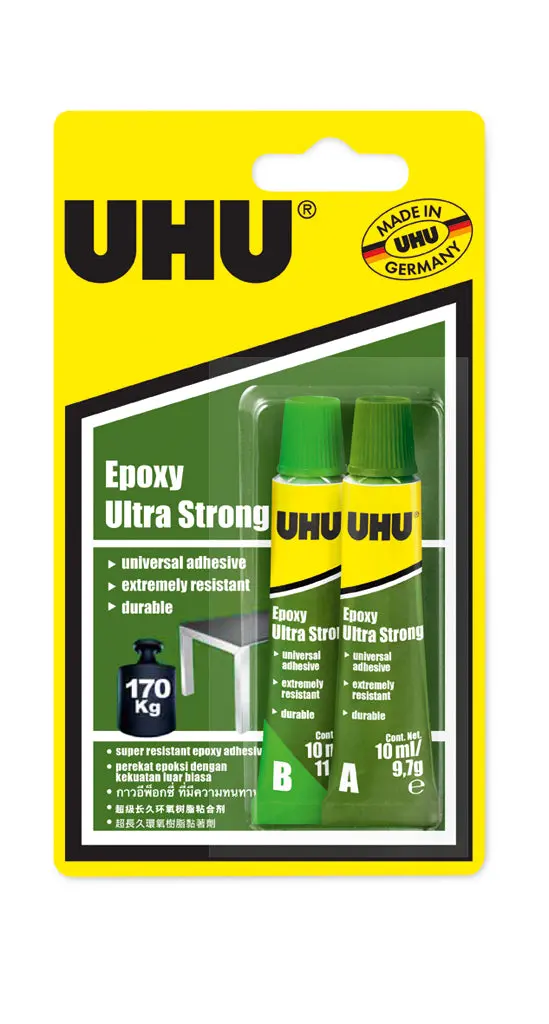 Uhu Epoxy Ultra-Strong Two-Part Adhesive Kit – 2 × 10 Ml 1