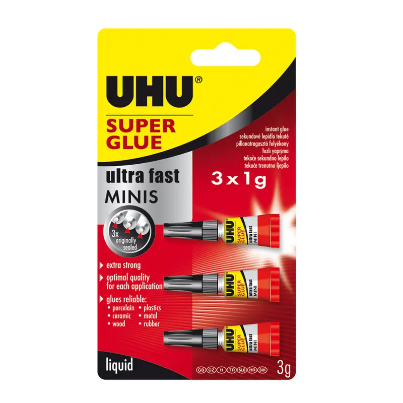 Uhu Super Glue Mini – 3 × 1 G Single-Use Capsules 1