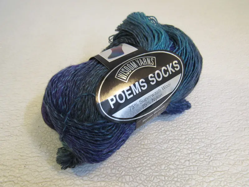 Universal Yarn Wisdom Poems Sock Yarn In Aurora Borealis – 1 Skein, 459 Yards, Iridescent Effect 1