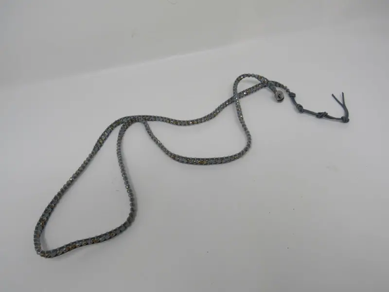 Victoria Emerson Wrap Bracelet – Gray And Amber Beaded Style (Adult Female, Used) 1