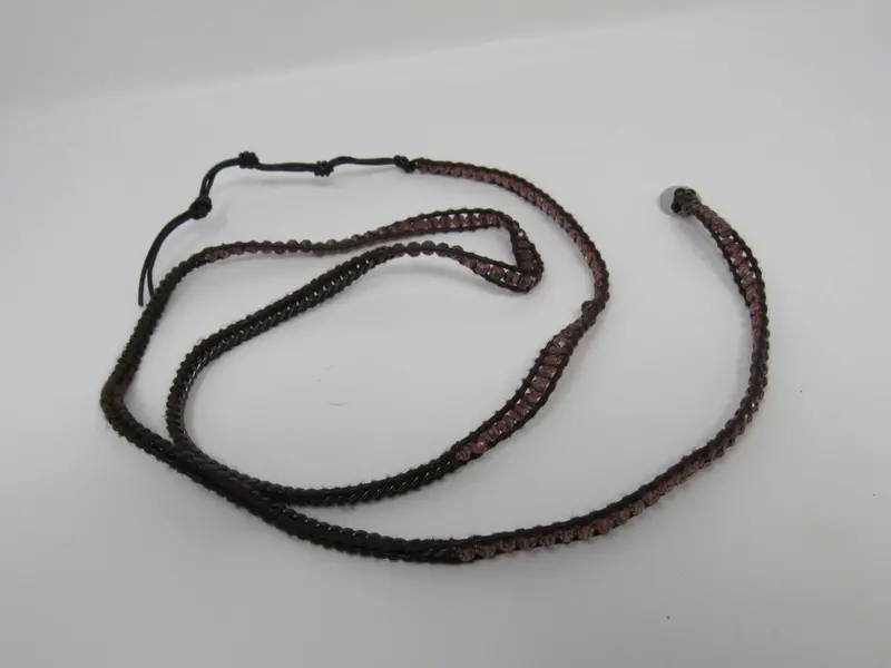 Victoria Emerson Wrap Bracelet – Light Pink-Brown Beaded Design (Adult Female, Used) 1