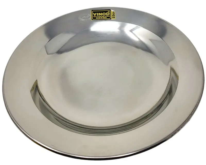 Vinod 22 Cm Stainless Steel Soup Plate 1