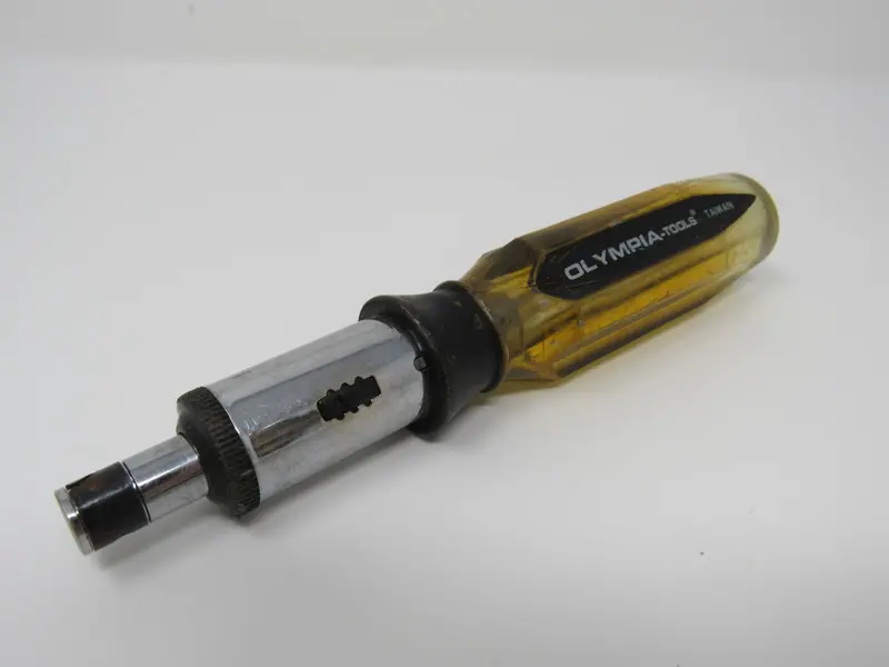 Vintage Olympia Adjustable Socket Screwdriver – 6.5-Inch With 1/4-Inch 6-Point Tip 1